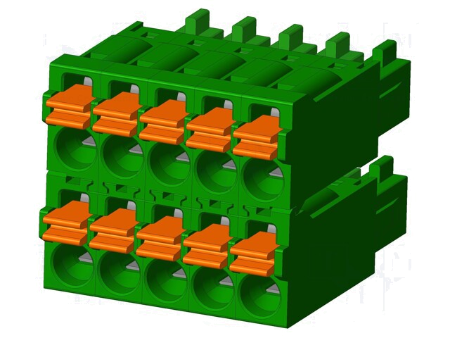 Connector: ontkoppelbare terminal strip; stekker; vrouwelijk Connector: ontkoppelbare terminal strip; stekker; vrouwelijk
